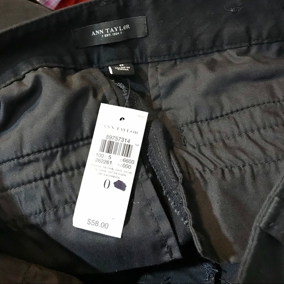 Ann Taylor Size 0 Black Bermuda Shorts NEW - Picture 6 of 6